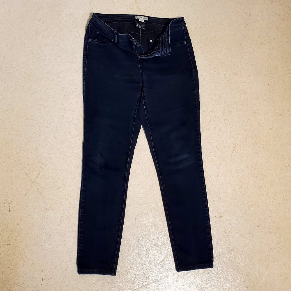 Women's Dark Blue Jeans "Tribal" Slim Leg - 30"x30" - Size 10 - VGC - Save $